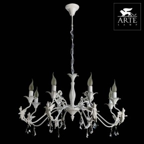 Подвесная люстра Arte Lamp Angelina A5349LM-8WH в Игре - igra.mebel24.online | фото 4