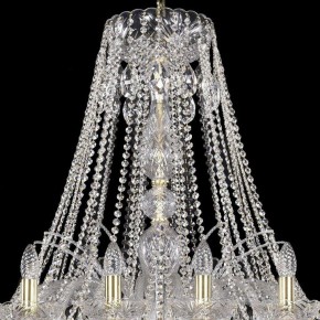 Подвесная люстра Bohemia Ivele Crystal 1411 1411/24/460/G в Игре - igra.mebel24.online | фото 4