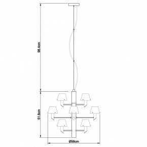 Подвесная люстра Divinare Albero 1680/02 LM-12 в Игре - igra.mebel24.online | фото 4