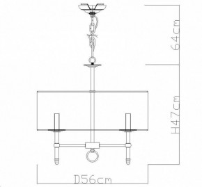 Подвесная люстра Divinare Candela 1162/01 LM-5 в Игре - igra.mebel24.online | фото 4