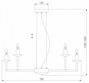 Подвесная люстра Eurosvet Cariso 60150/10 хром в Игре - igra.mebel24.online | фото 5