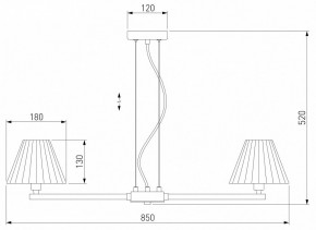 Подвесная люстра Eurosvet Peony 60136/8 хром/графит в Игре - igra.mebel24.online | фото 3