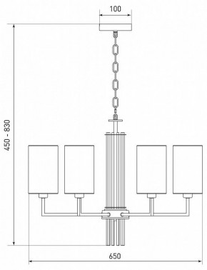 Подвесная люстра Eurosvet Soffio 60134/6 никель в Игре - igra.mebel24.online | фото 5