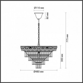 Подвесная люстра Lumion Esme 5233/8 в Игре - igra.mebel24.online | фото 4