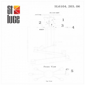 Подвесная люстра ST-Luce Montecelio SL6104.203.06 в Игре - igra.mebel24.online | фото 4