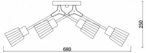 Потолочная люстра Escada Felicia 1137/6P в Игре - igra.mebel24.online | фото 3