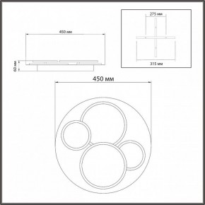 Потолочная люстра Sonex Pine 7734/60L в Игре - igra.mebel24.online | фото 9