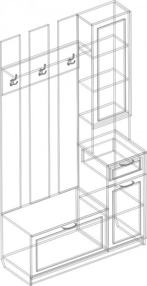 Прихожая Александрия (модульная) в Игре - igra.mebel24.online | фото 5