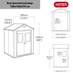 Сарай Манор 6*5 TWF (два окна на фасаде) MANOR 6x5 DD (two windows at the front) в Игре - igra.mebel24.online | фото 2