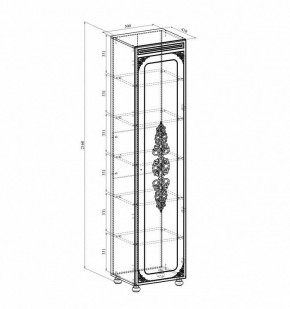 Шкаф для белья Ассоль плюс АС-531К в Игре - igra.mebel24.online | фото 2