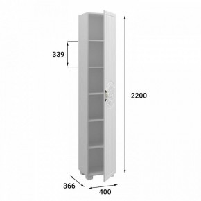 Шкаф для белья Монблан МБ-22К в Игре - igra.mebel24.online | фото 5