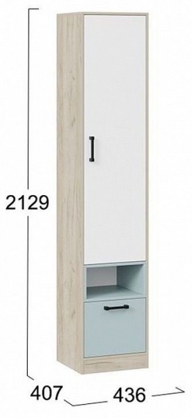 Шкаф комбинированный Оливер 401.002.000 в Игре - igra.mebel24.online | фото 3