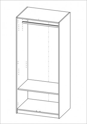 Шкаф ОРИОН двухдверный, цвет Дуб Сонома в Игре - igra.mebel24.online | фото 2