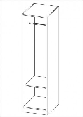 Шкаф ОРИОН однодверный, цвет белый в Игре - igra.mebel24.online | фото 2