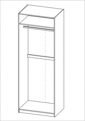 Шкаф ПЕГАС двухдверный с рамочным фасадом, цвет белый в Игре - igra.mebel24.online | фото 1