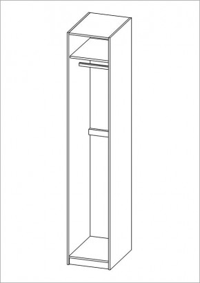 Шкаф ПЕГАС однодверный с рамочным фасадом, цвет Дуб Сонома в Игре - igra.mebel24.online | фото 2