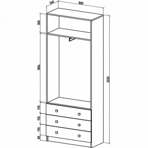 Шкаф платяной Бостон-10 в Игре - igra.mebel24.online | фото 3