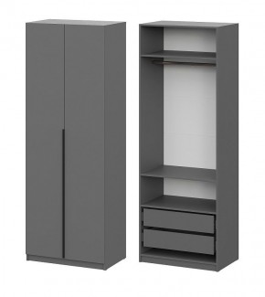 Шкаф ШК-5 + 2 полки + ящики (800) Графит в Игре - igra.mebel24.online | фото 1