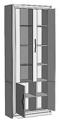 Шкаф-витрина Нобиле ШВтВ-ФСД-ФГК в Игре - igra.mebel24.online | фото 2