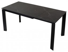 Стол CORNER 120 MATT BLACK MARBLE SOLID CERAMIC / BLACK, ®DISAUR в Игре - igra.mebel24.online | фото 4