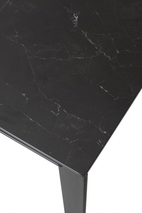 Стол CORNER 120 MATT BLACK MARBLE SOLID CERAMIC / BLACK, ®DISAUR в Игре - igra.mebel24.online | фото 5