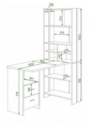 Стол компьютерный Домино Lite СТЛ-ОВ+С100Прям+ТЯЛ в Игре - igra.mebel24.online | фото 2