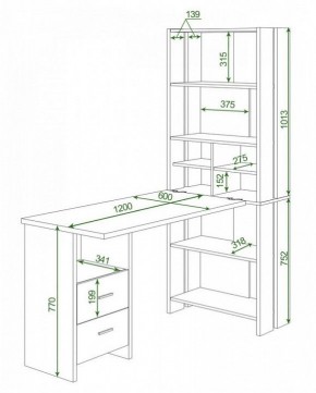 Стол компьютерный Домино Lite СТЛ-ОВ+С120Прям+ТЯЛ в Игре - igra.mebel24.online | фото 2