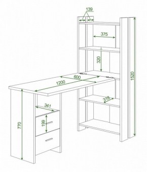 Стол компьютерный Домино Lite СТЛ-ОВ+С120Прям+ТЯЛ в Игре - igra.mebel24.online | фото 2