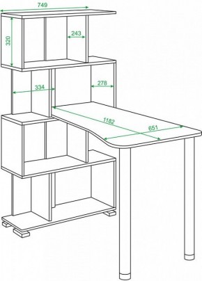 Стол компьютерный Домино СЛ-5-4СТ-2+БД+БЯ в Игре - igra.mebel24.online | фото 2