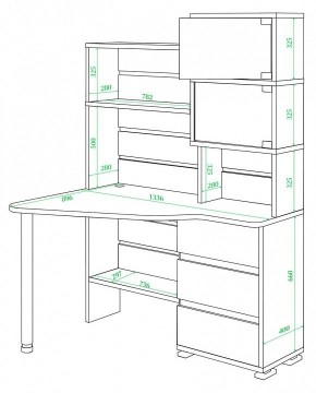 Стол компьютерный Домино СР-322 в Игре - igra.mebel24.online | фото 2