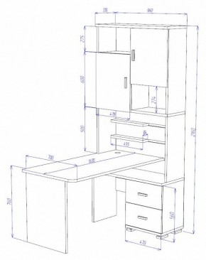 Стол компьютерный Домино СР-720/140 в Игре - igra.mebel24.online | фото 2