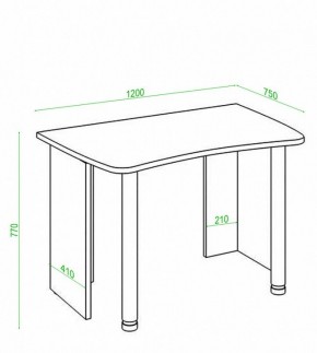 Стол офисный Домино Лайт СКЛ-Софт120 в Игре - igra.mebel24.online | фото 2