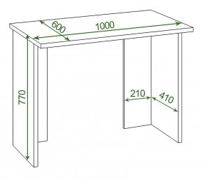 Стол офисный Домино Lite СКЛ-Прям100Р в Игре - igra.mebel24.online | фото 2