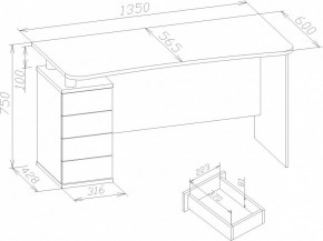 Стол письменный КСТ-105 в Игре - igra.mebel24.online | фото