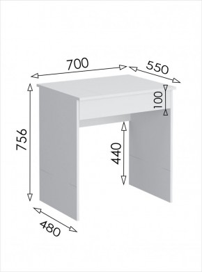 Стол письменный мини с ящиком Париж в Игре - igra.mebel24.online | фото 3