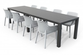 Стол раскладной Джули (Julie Double table 2 configurations) Графит в Игре - igra.mebel24.online | фото 6