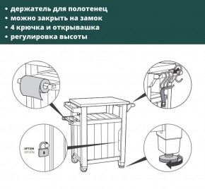 Столик для барбекю 105л (Unity 105L) графит в Игре - igra.mebel24.online | фото 5