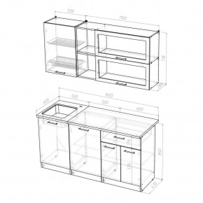 ТАТЬЯНА Кухонный гарнитур Стандарт (1600 мм ) в Игре - igra.mebel24.online | фото 2