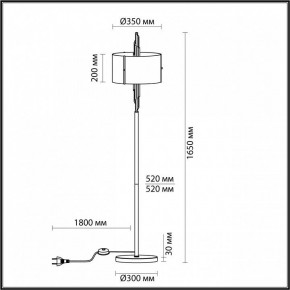 Торшер Odeon Light Margaret 5415/3F в Игре - igra.mebel24.online | фото 4