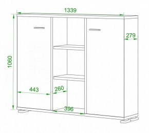 Тумба комбинированная Домино нельсон ПУ-60-3 в Игре - igra.mebel24.online | фото 2