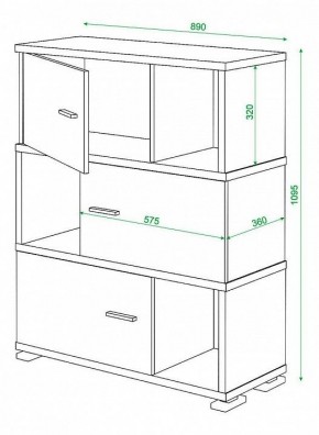 Тумба комбинированная Домино СБ-30/3 в Игре - igra.mebel24.online | фото 3