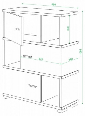 Тумба комбинированная СБ-30/3 в Игре - igra.mebel24.online | фото 2