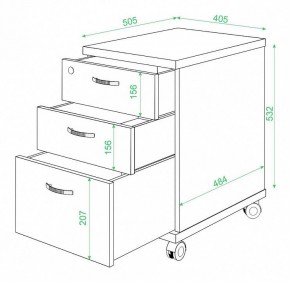 Тумбочка Домино ТС-2 в Игре - igra.mebel24.online | фото 3