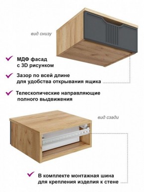 Тумбочка навесная Эмилия ЭЛ-23 в Игре - igra.mebel24.online | фото 3