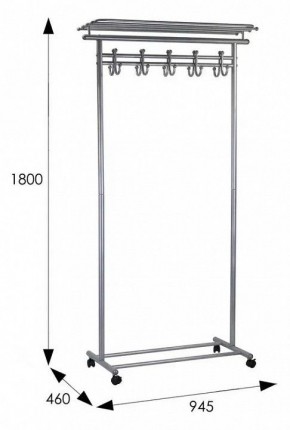 Вешалка гардеробная М 9 в Игре - igra.mebel24.online | фото 7