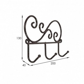 Вешалка настенная Кружева 3 в Игре - igra.mebel24.online | фото 3