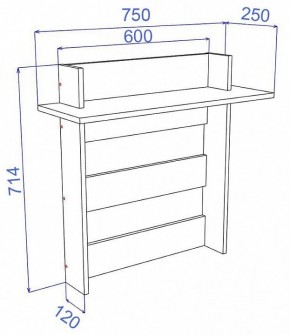 Вешалка-полка Cross ВЕШ1 в Игре - igra.mebel24.online | фото 2