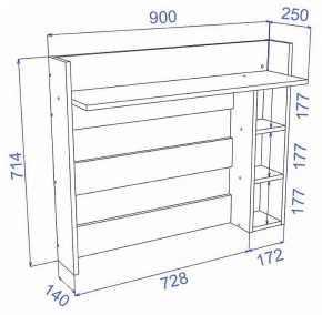 Вешалка-полка Cross ВЕШ3 в Игре - igra.mebel24.online | фото 2