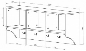 Вешалка-полка ДримСтар ДС-30 в Игре - igra.mebel24.online | фото 2