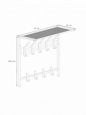 Вешалка-полка Торонто 22 в Игре - igra.mebel24.online | фото 3